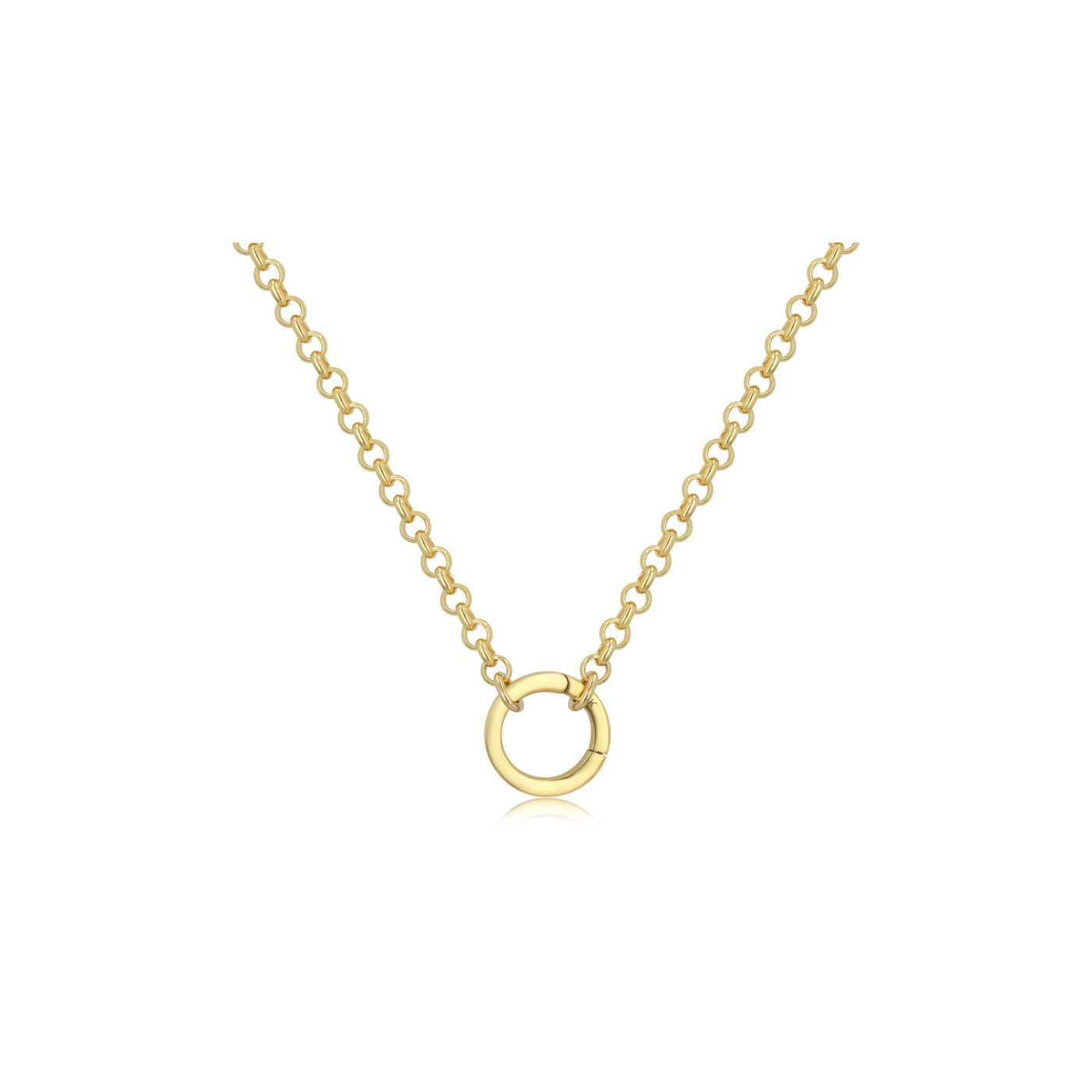 Rachel Reid Rolo Chain Charm Clip Necklace