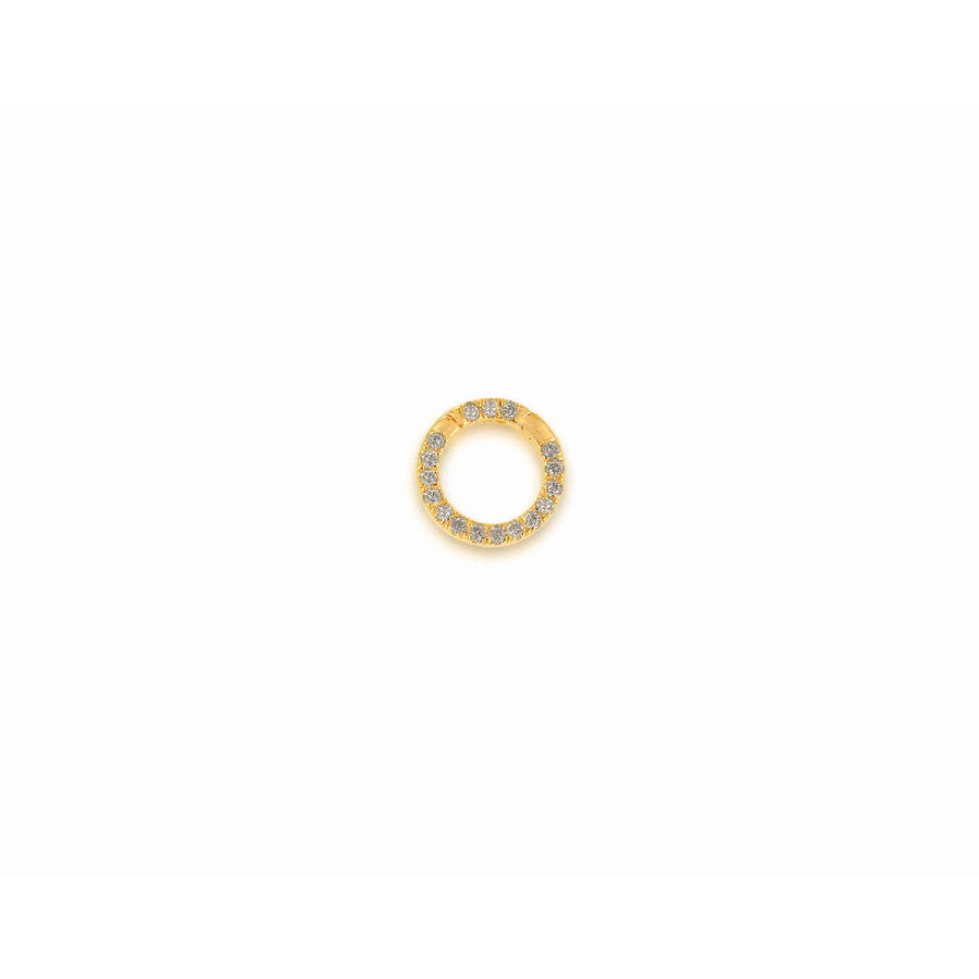 Rachel Reid Round Diamond Charm Clip