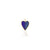 Sapphire and Lapis Heart Charm