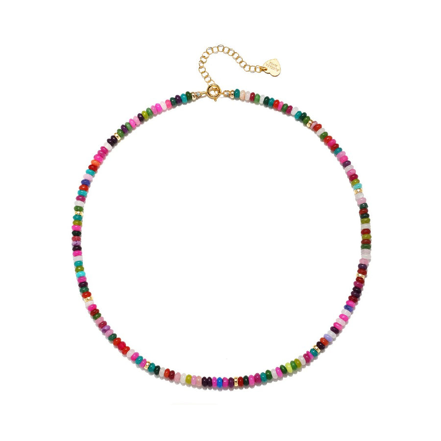 Rainbow Quartz Beaded Necklace