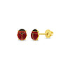 Red Ladybug Little Girl's Stud Earring