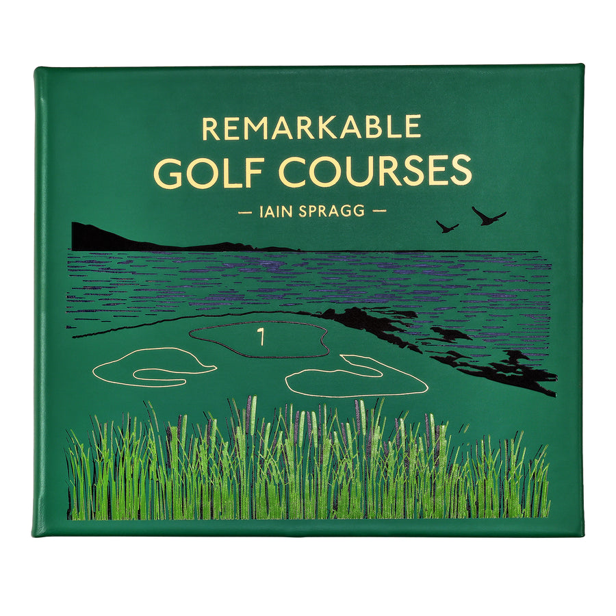 Remarkable Golf Courses Leather Bound Keepsake Book