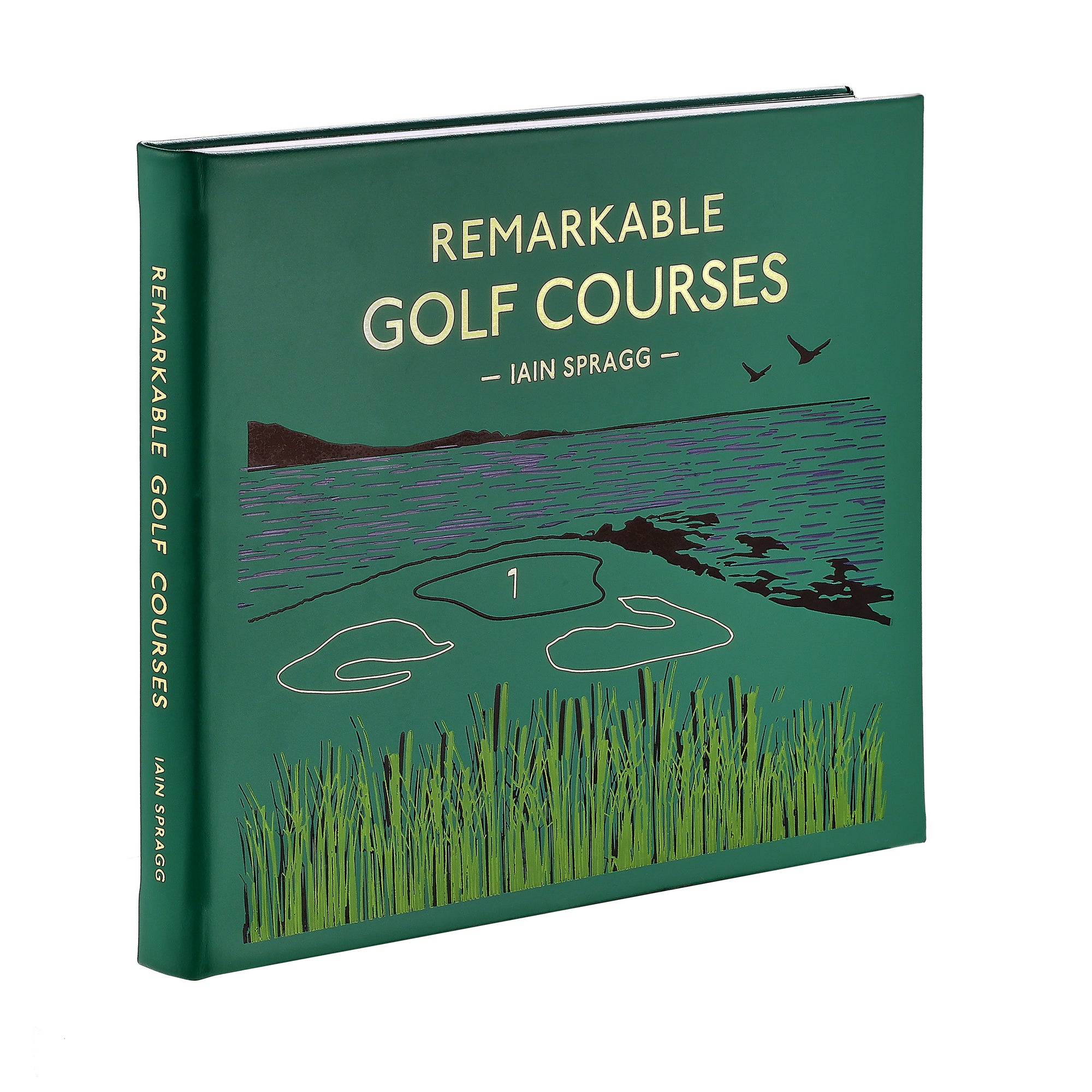 Remarkable Golf Courses Leather Bound Keepsake Book
