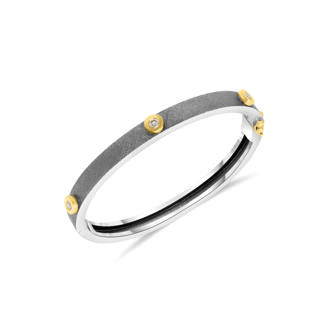 Rene Escobar Diamond 6mm Marina Bangle Bracelet