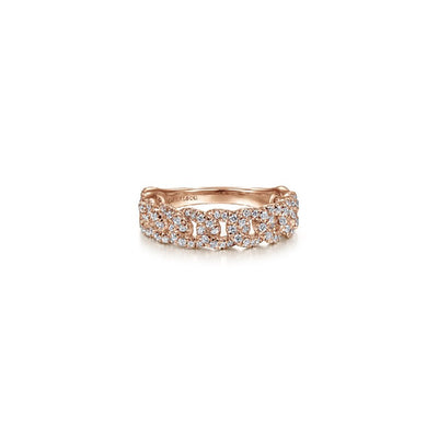 Gabriel & Co. Diamond Chain Link Ring