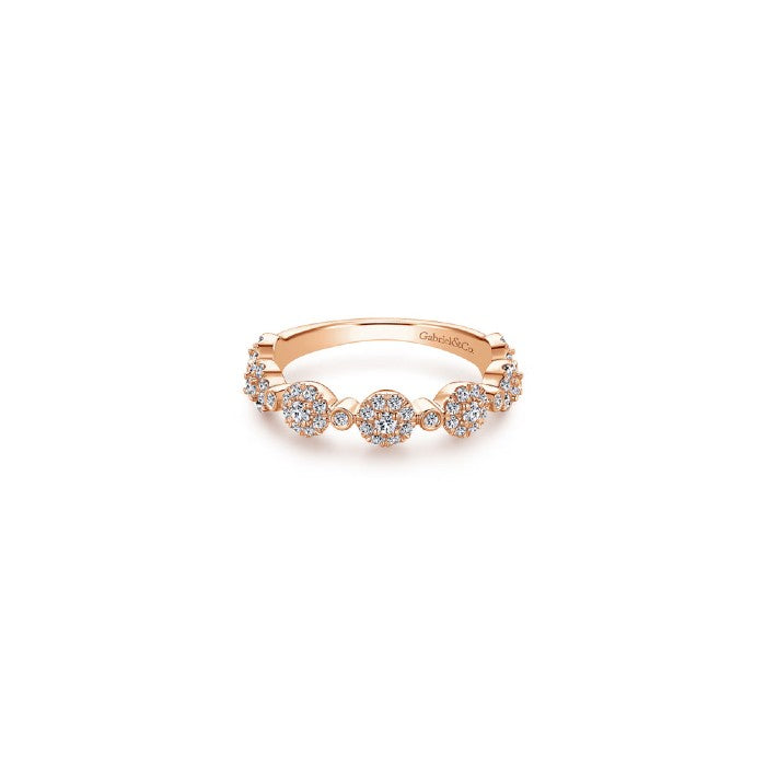 Gabriel & Co. Diamond Pave Station Ring