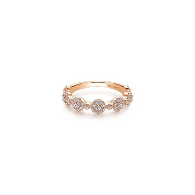 Gabriel & Co. Diamond Pave Station Ring