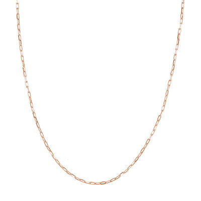 Rose Gold 1.95mm Paperclip Chain