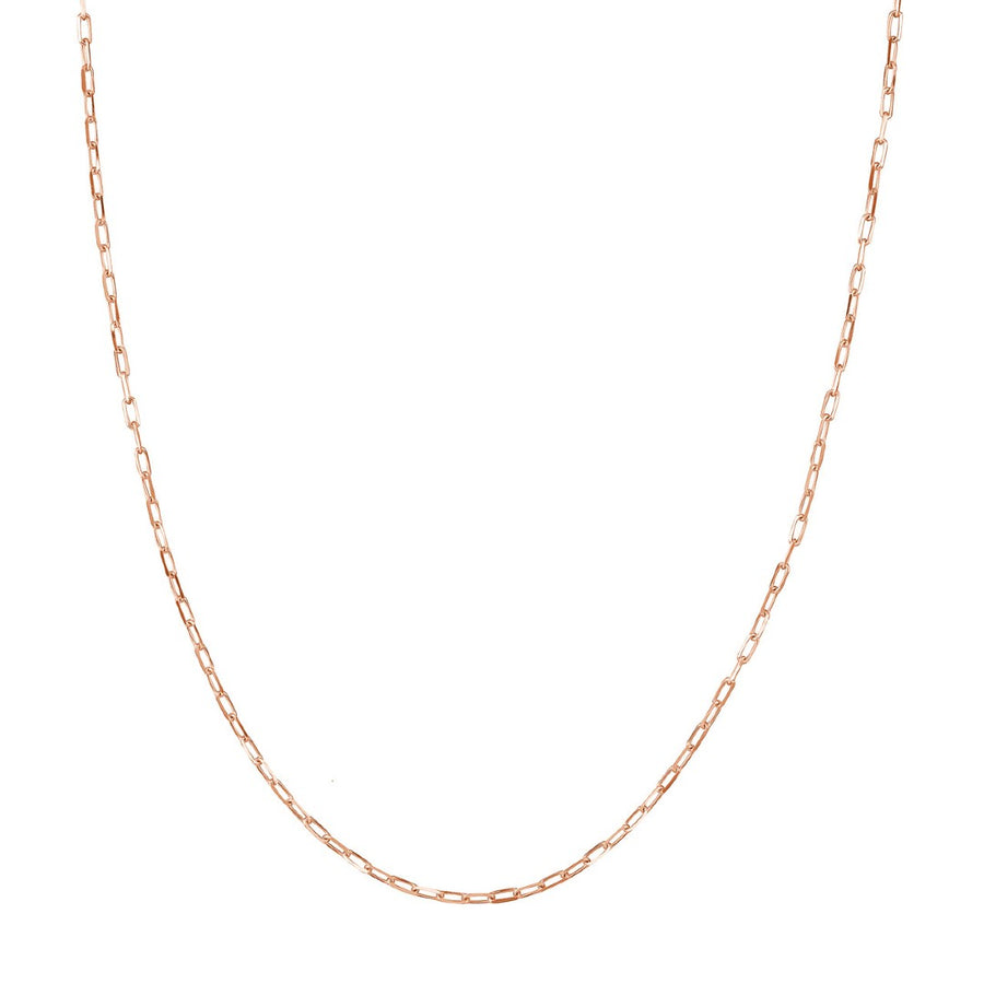 Rose Gold 1.95mm Paperclip Chain