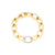 Rudolf Friedmann Classic Oval Gold & Diamond Link Bracelet