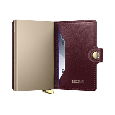 Secrid Premium Mini Wallet Emboss Diamond Bordeaux +