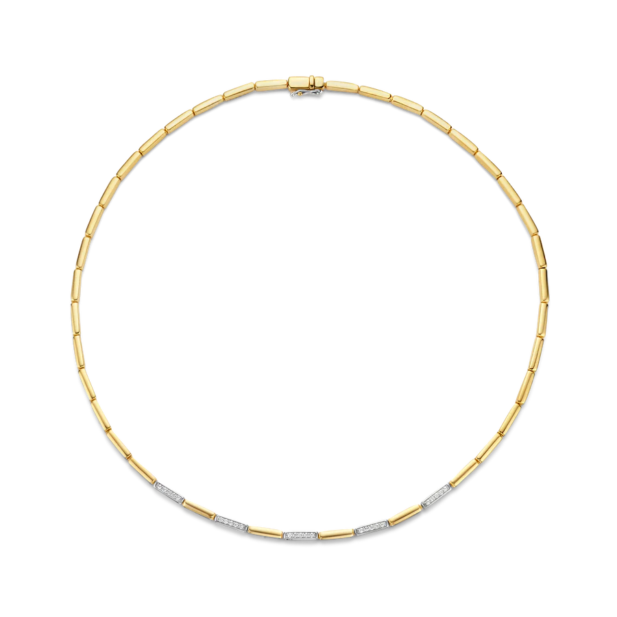 Ti Sento Milano Two-Tone Bars Necklace