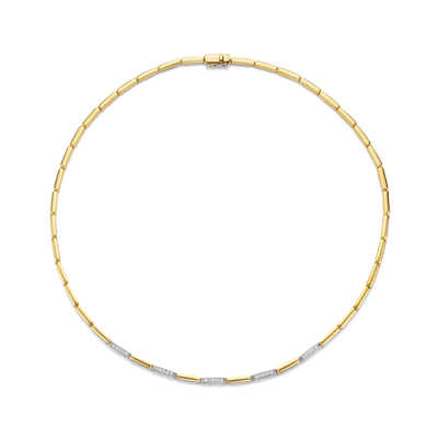Ti Sento Milano Two-Tone Bars Necklace
