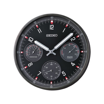 Seiko Wall Clock - Black