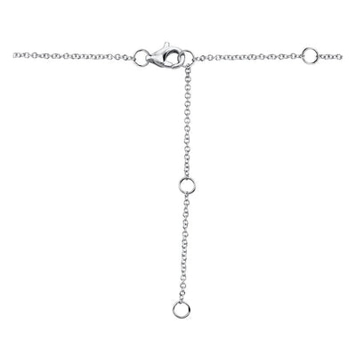 Shy Creation Diamond Baguette & Halo Necklace