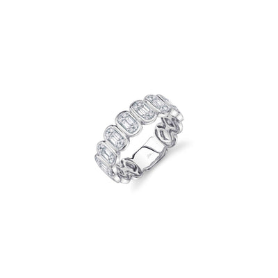 Shy Creation Baguette Bezel Diamond Ring