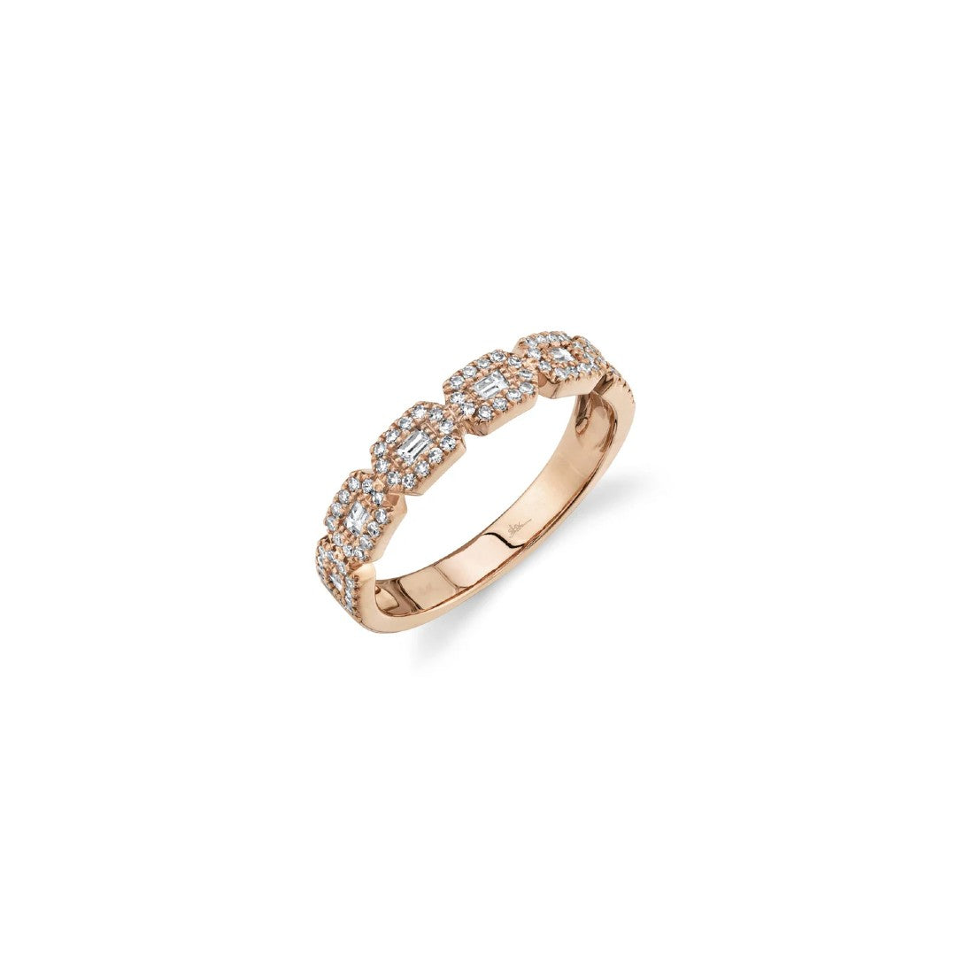 Shy Creation Baguette Diamond Ring