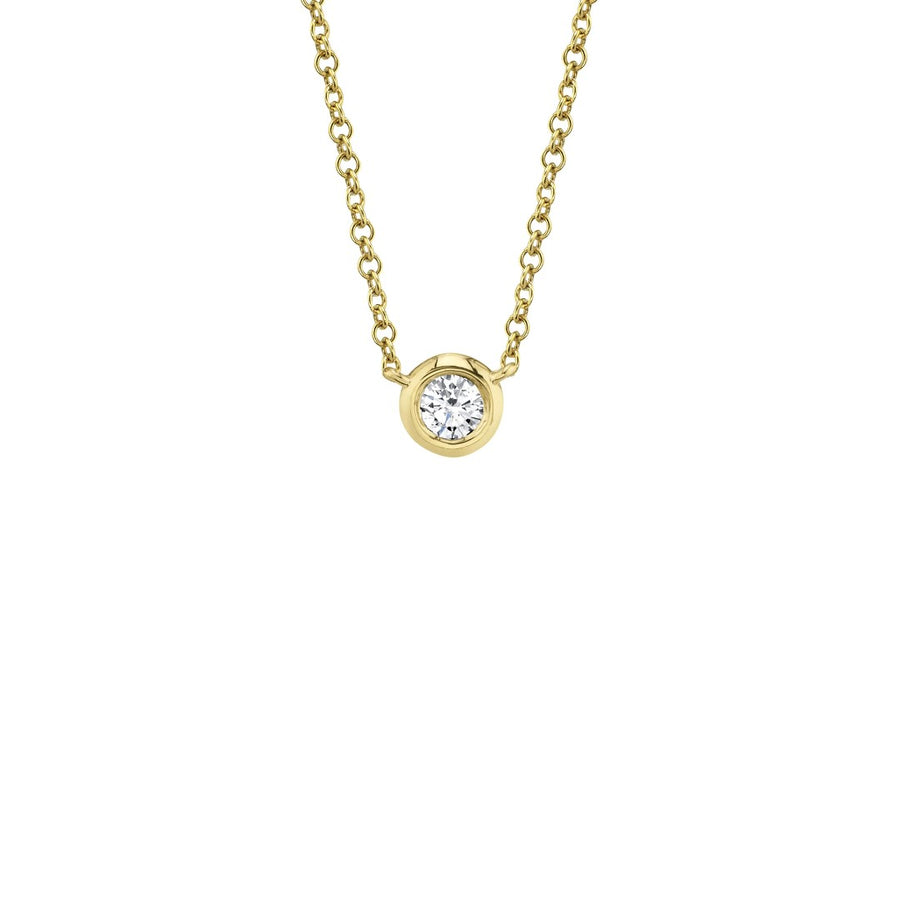 Shy Creation Bezel Diamond Necklace
