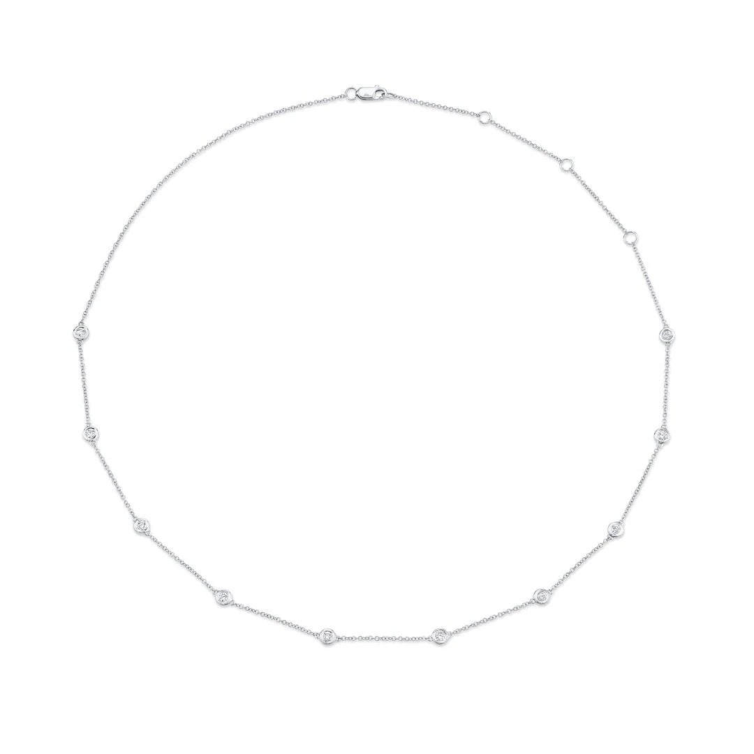 Shy Creation Diamond By the Yard Adjustable Necklace