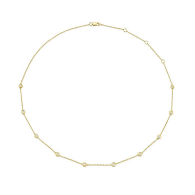 Shy Creation Diamond By the Yard Adjustable Necklace