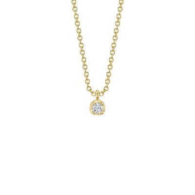Shy Creation Crown Setting Diamond Necklace