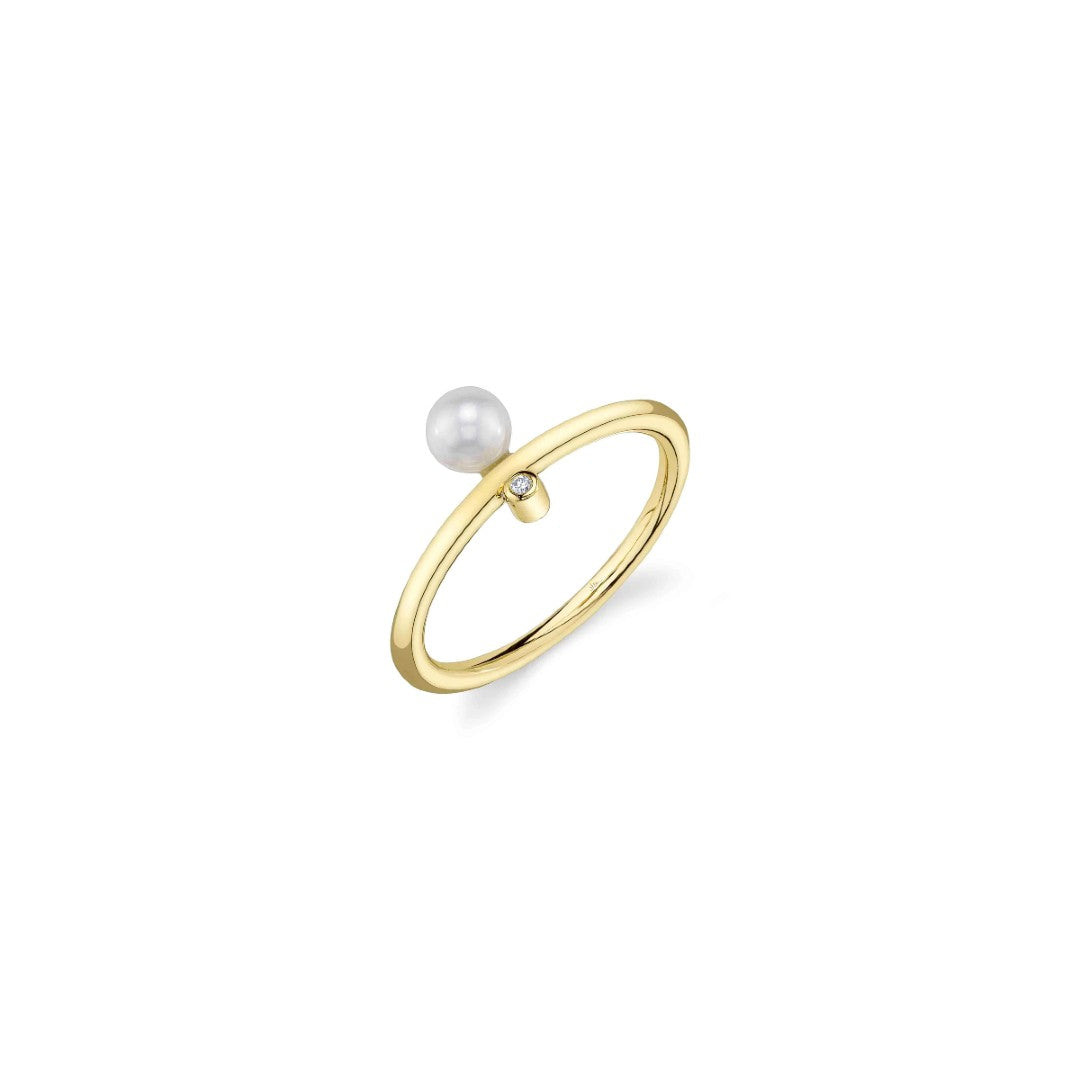 Shy Creation Cultured Pearl Ring