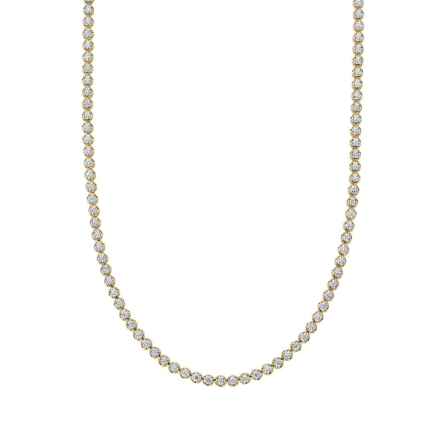 Shy Creation Diamond Bezel Tennis Necklace