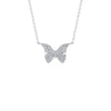 Shy Creation Diamond Butterfly Necklace