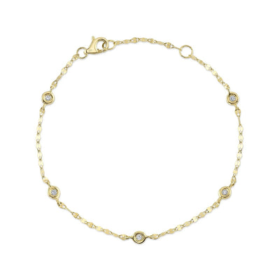 Shy Creation Diamond by the Yard Sparkle Chain Bracelet