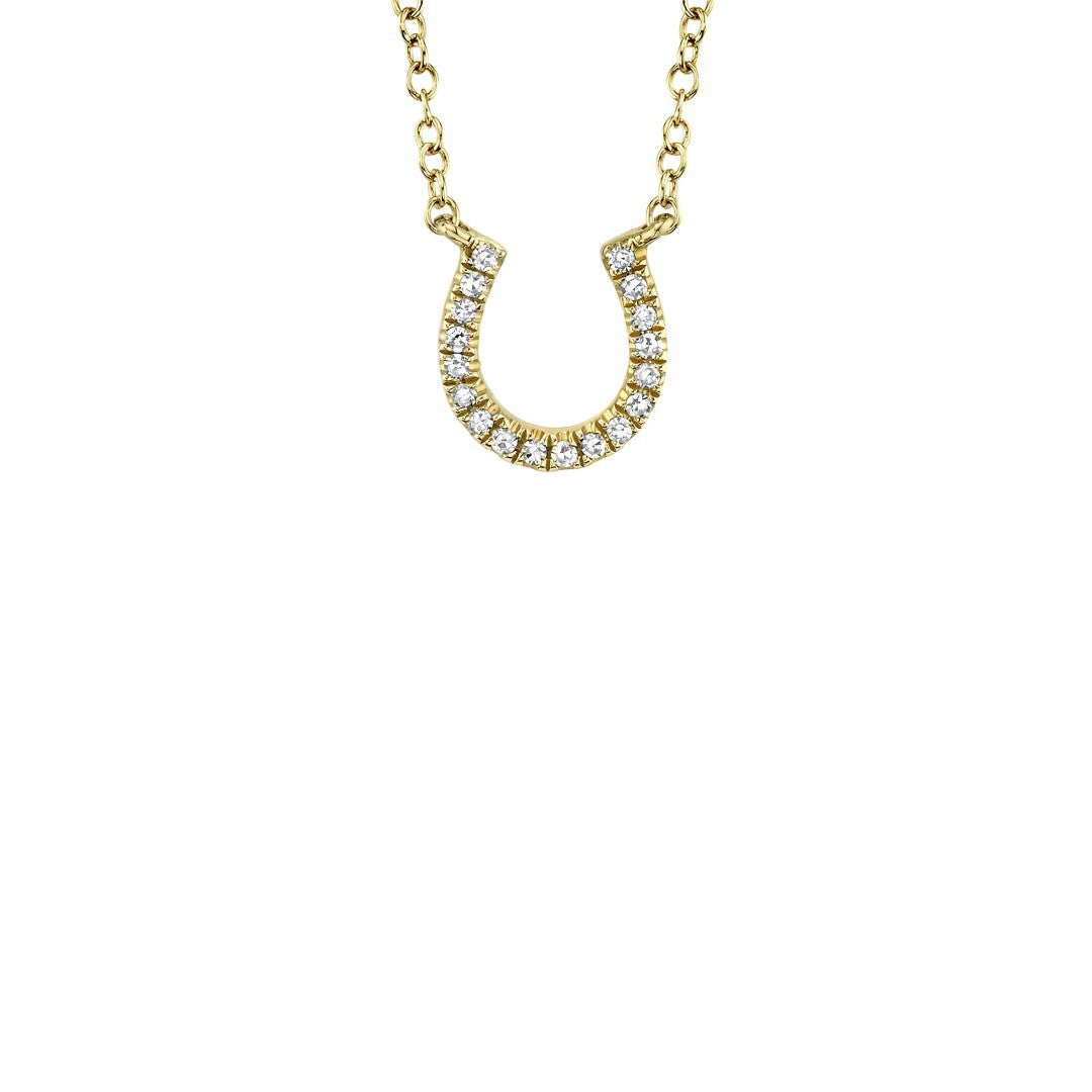 Shy Creation Diamond Horseshoe Necklace