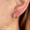Shy Creation Diamond 0.43ctw Huggie Earrings