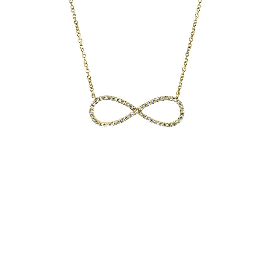 Shy Creation Diamond Infinity Necklace