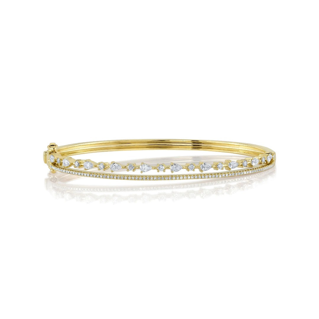 Shy Creation Diamond Layered Bangle