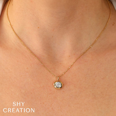 Shy Creation Ball Chain Diamond Necklace