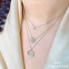 Shy Creation Baguette Diamond Necklace