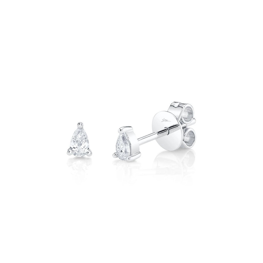 Shy Creation Diamond Pear Studs