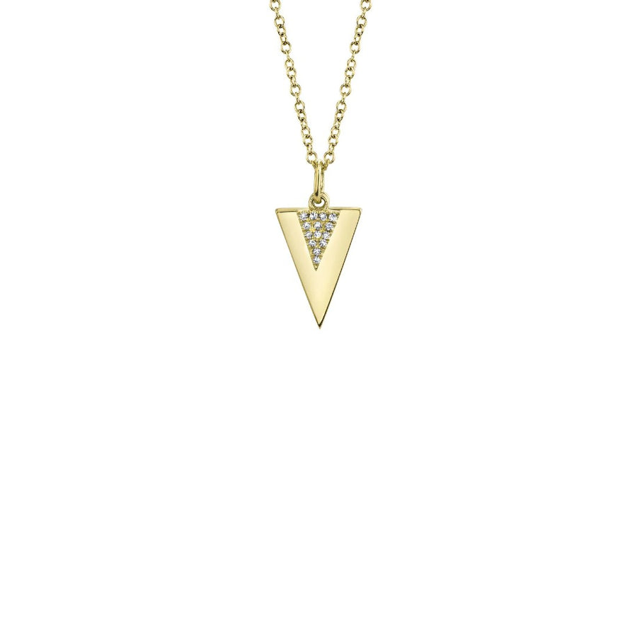 Shy Creation Diamond Triangle Necklace