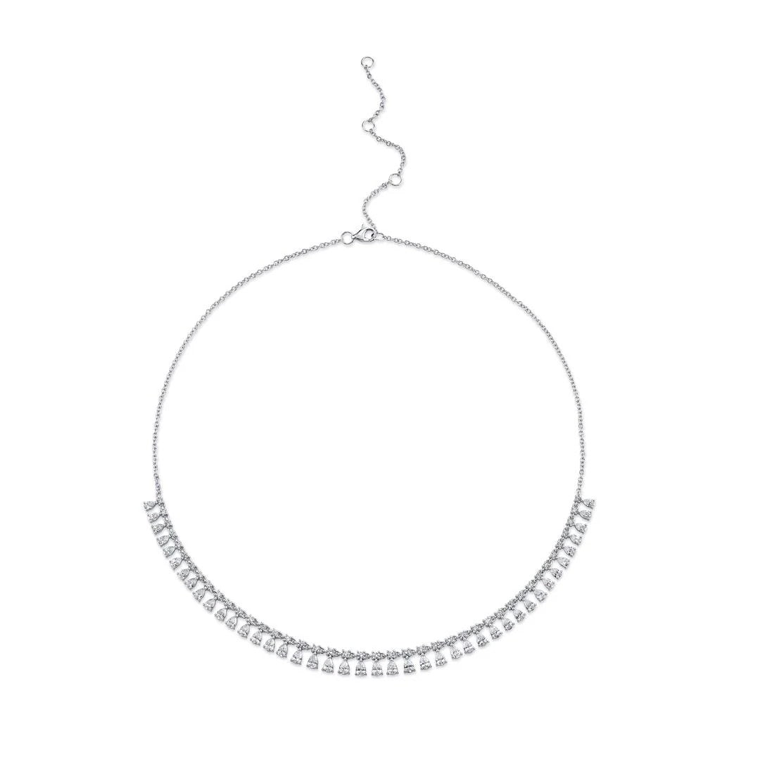 Shy Creation Diamond Drops Necklace