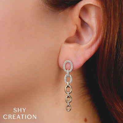 Shy Creation Graduating Link Earrings