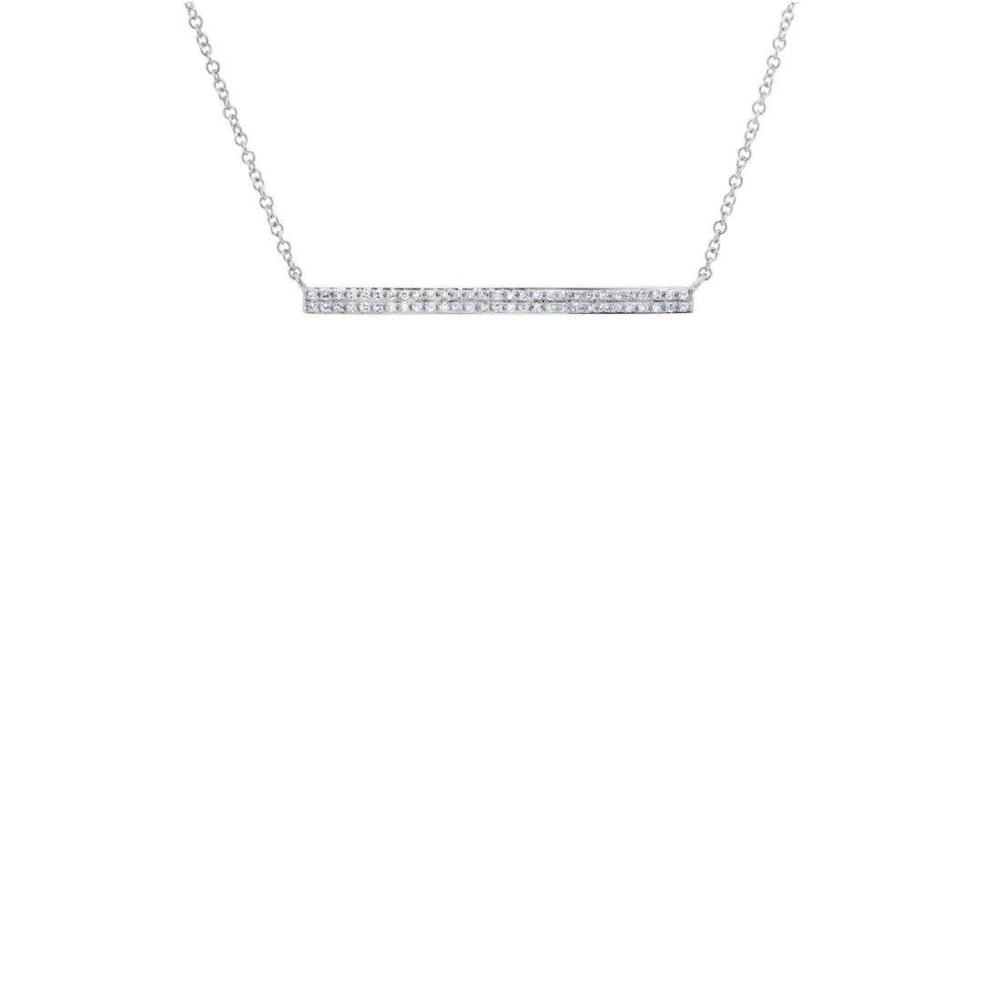 Shy Creation Long Diamond Bar Necklace