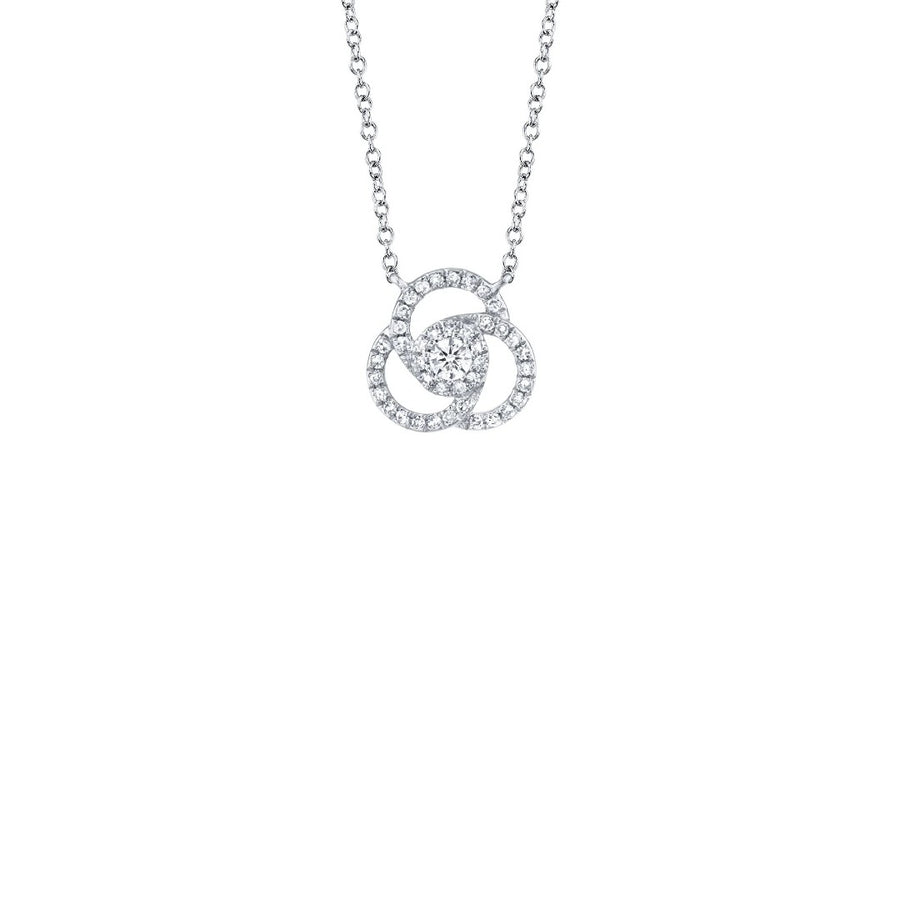 Shy Creation Love Knot Diamond Necklace