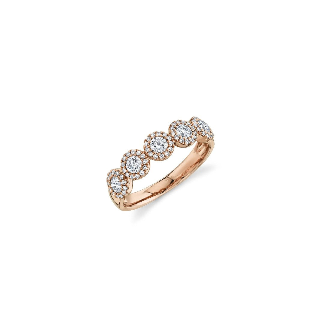 Shy Creation Pave Diamond Circles Ring