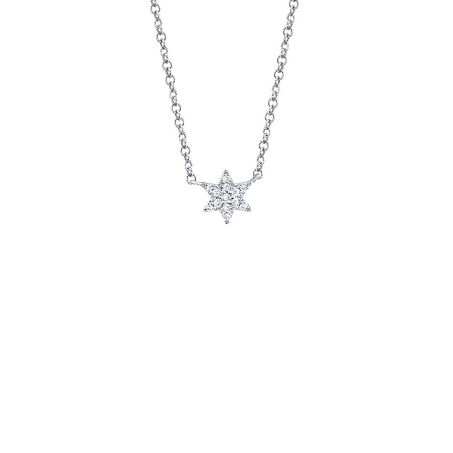 Shy Creation Pave Diamond Star of David Necklace