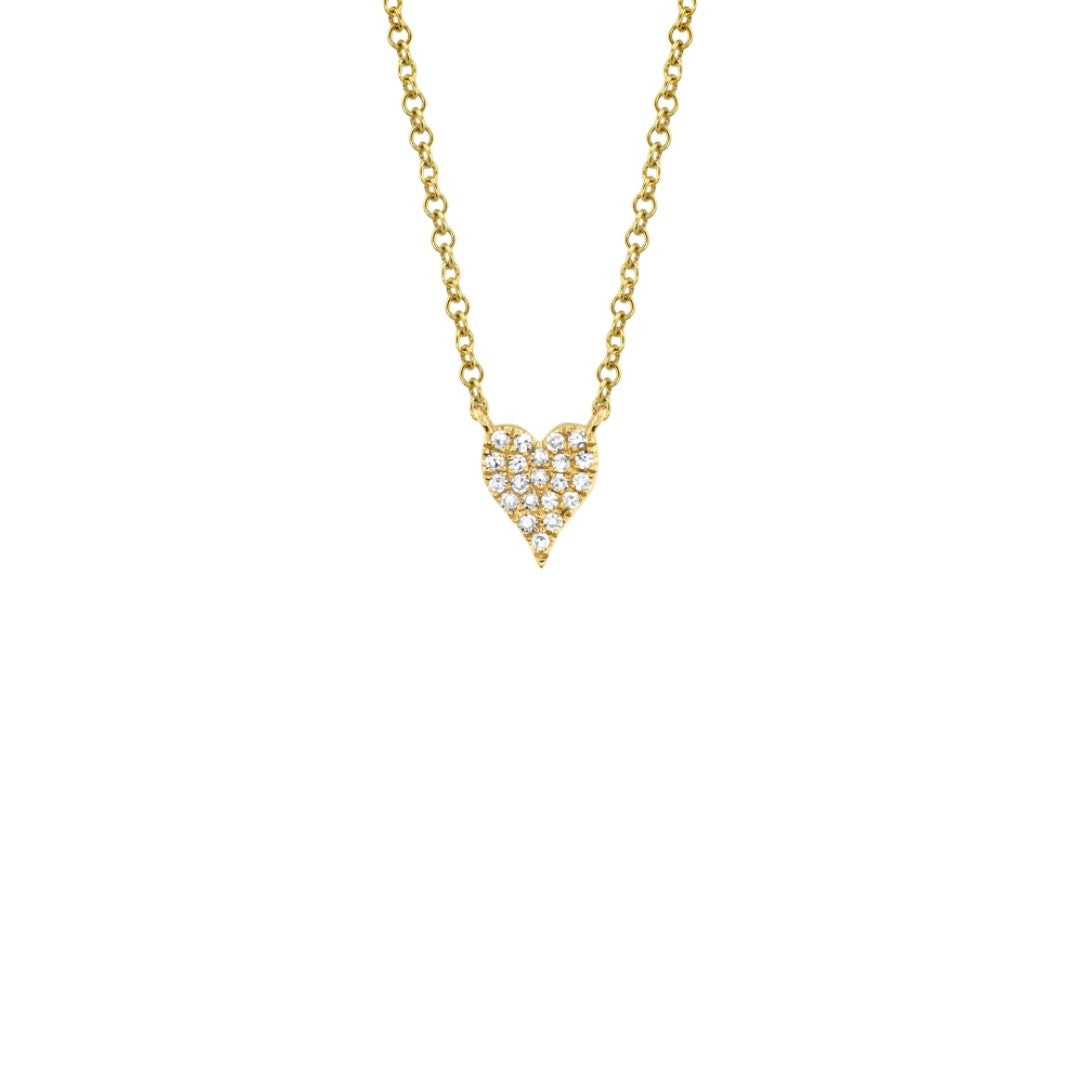 Shy Creation Petite Diamond Heart Necklace