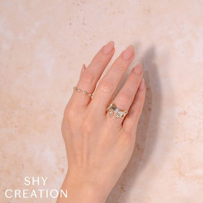 Shy Creation Crown Setting Diamond Ring