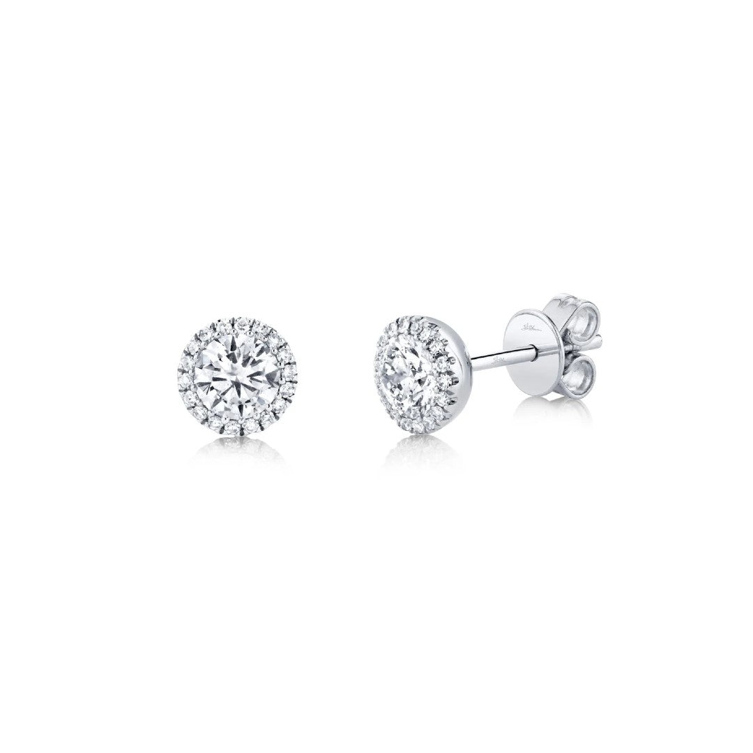 Shy Creation Round Diamond Studs