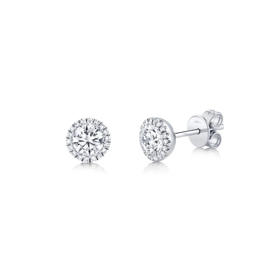 Shy Creation Round Diamond Studs