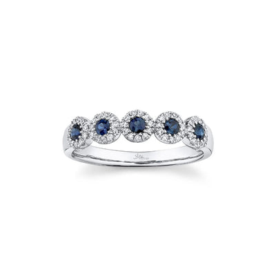 Shy Creation Sapphire & Diamond Ring