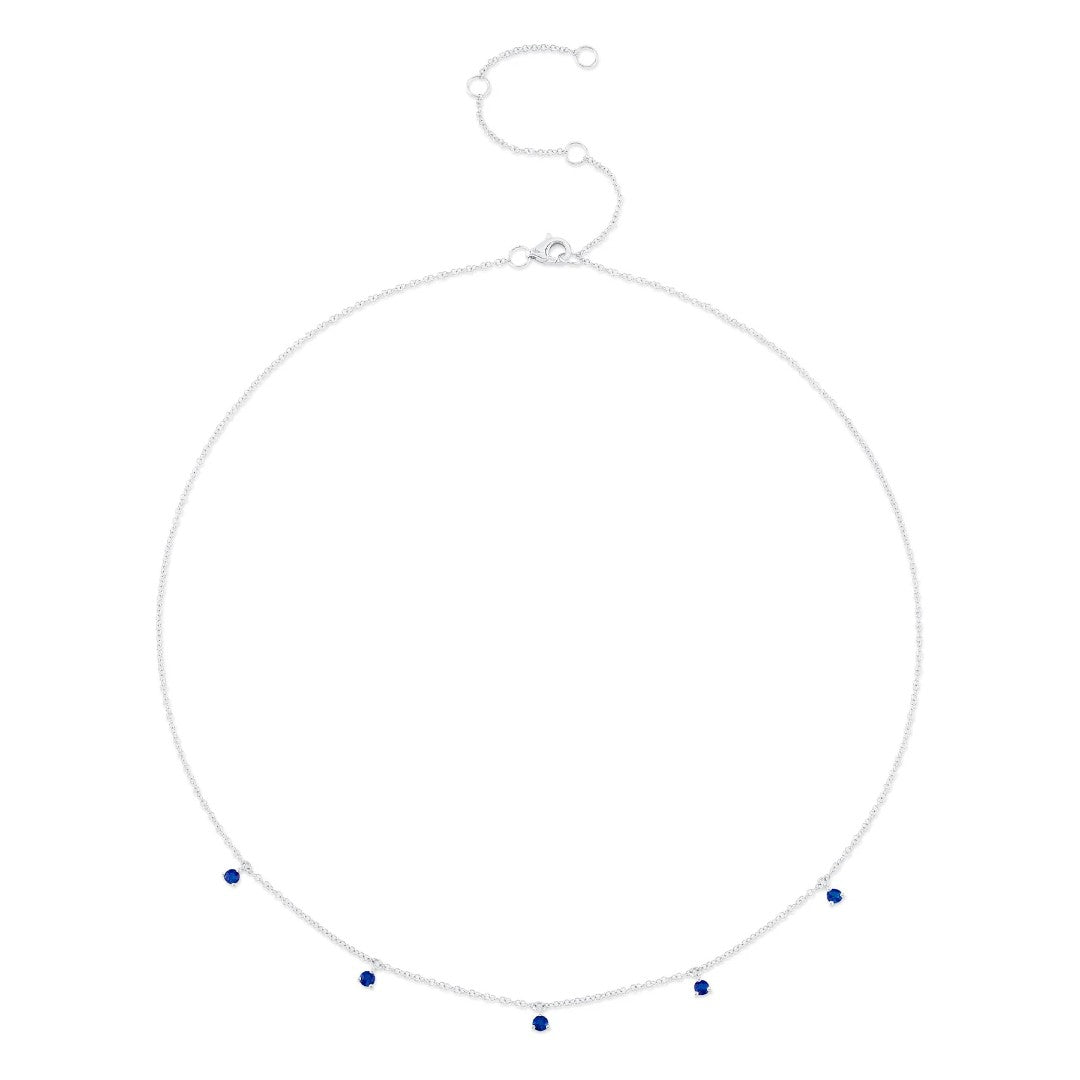 Shy Creation Sapphire Drops Necklace