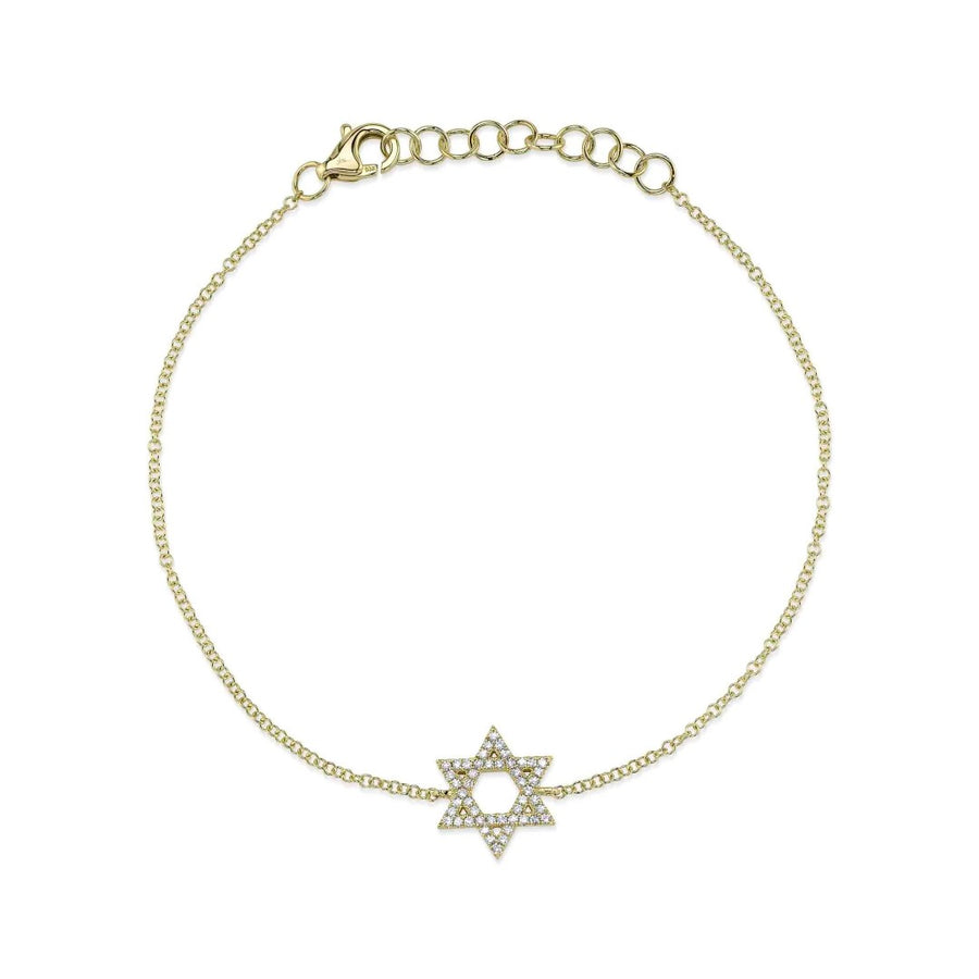 Shy Creation Diamond Star of David Bracelet